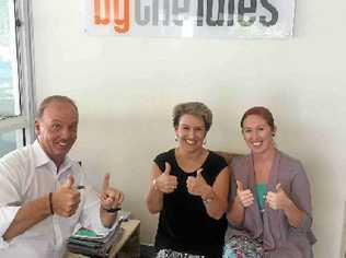 BY THE RULES: The history making team, Chris Collinge, Carolynne Peebles and Angela Treichel. Picture: Contributed