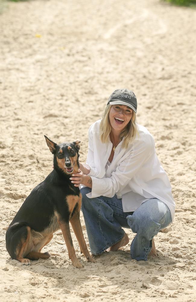 Ellidy Pullin and her dog Rummi. Picture: Glenn Campbell