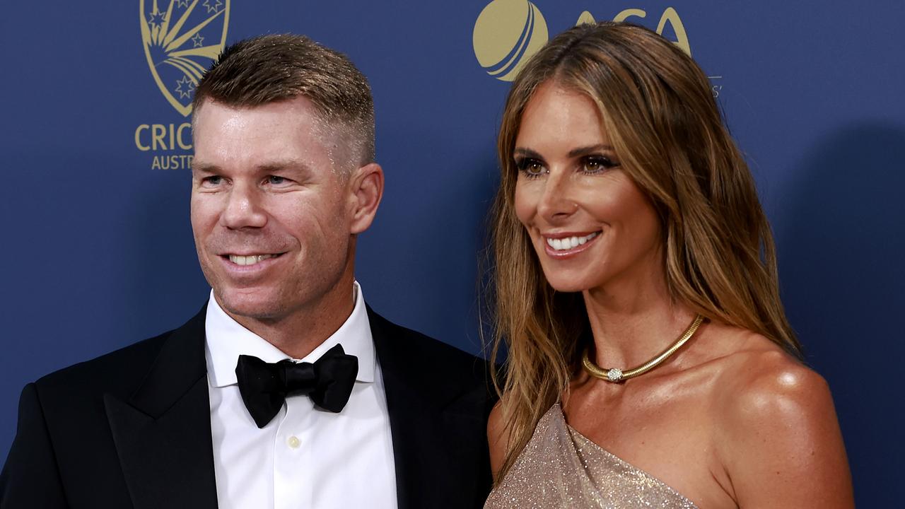 David and Candice at the 2023 Australian Cricket Awards. Picture: Mark Evans/Getty Images