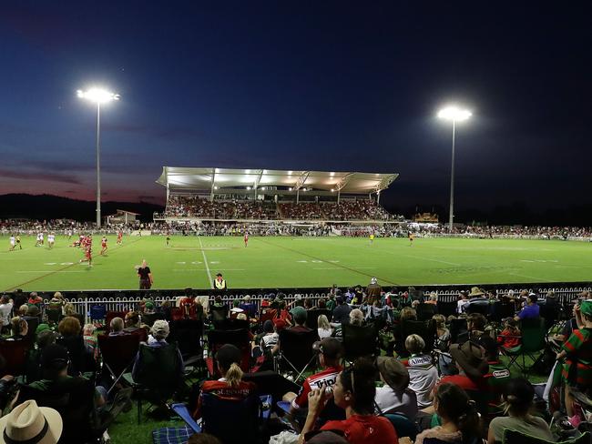 MUDGEE, AUSTRALIA - FEBRUARY 29: A general view during the Charity Shield NRL Trial match between the St George Illawarra Dragons and the South Sydney Rabbitohs at Glen Willow Sporting Complex on February 29, 2020 in Mudgee, Australia. (Photo by Mark Metcalfe/Getty Images)