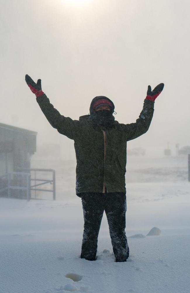 Perisher has been buried under 14cm of snow — and cold weather is set to hit Sydney. Picture: James Mort