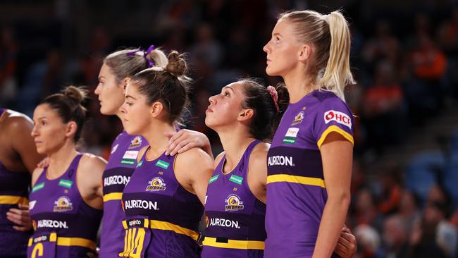 The Queensland Firebirds have been fined by the Super Netball League. Picture: Mark Kolbe/Getty Images