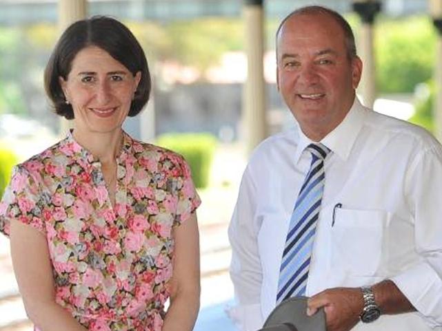 EMBARGO FOR TWAM 18 DEC 2021. FEES MAY APPLY. Undated picture of Gladys Berejiklian with disgraced MP Daryl Maguire