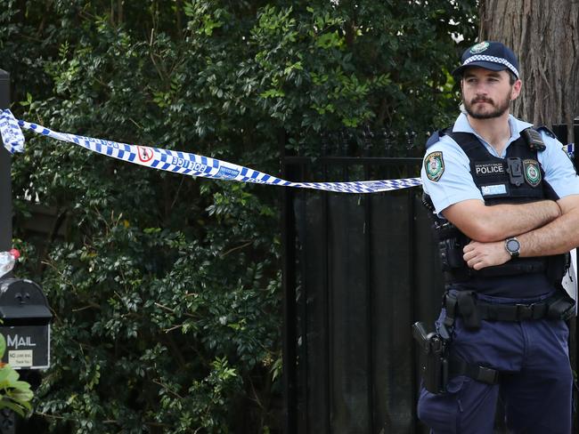 SYDNEY, AUSTRALIA - NewsWire Photos November 12, 2020: A man has been shot on Highlands Avenue in Wahroonga today. Police have closed the street and established a crime scene at 25 Highlands Ave (pictured). Picture: NCA NewsWire / David Swift