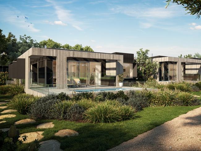 Artist's impressions of the proposed development at The Oaks Ranch on the south coast. Picture: Supplied