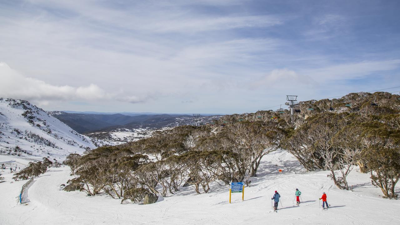 The cloud seeding operation pumps snow over the Snowy Mountains, including the snow fields.