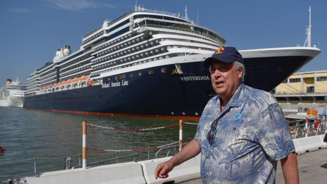 Clive Palmer in Venice. Picture: Andrew Parsons / i-Images