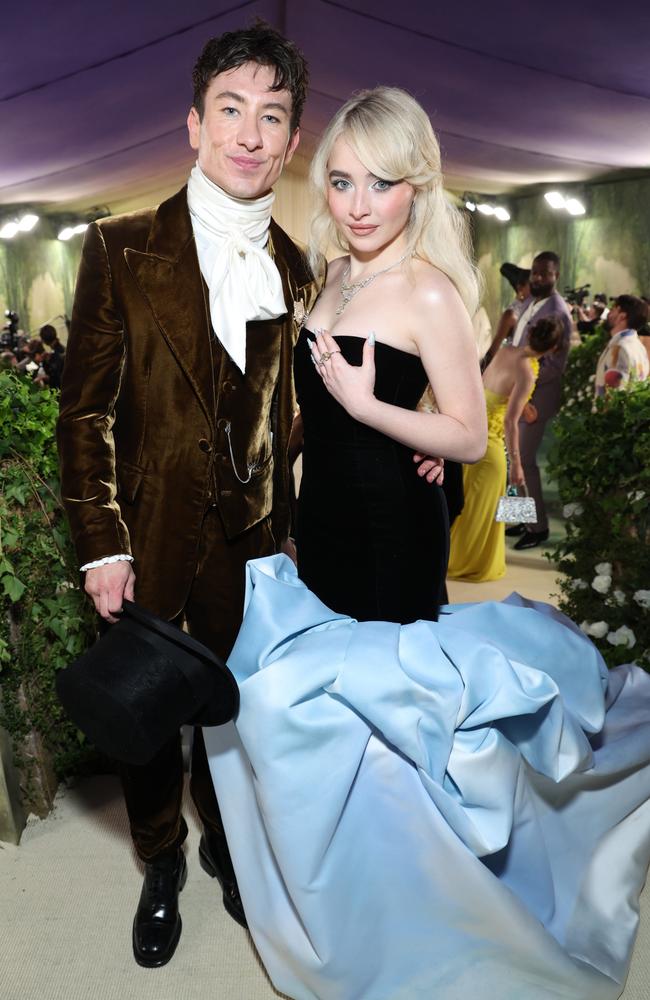 Barry Keoghan and Sabrina Carpenter have reportedly split after one year of dating. Picture: Kevin Mazur/MG24/Getty Images