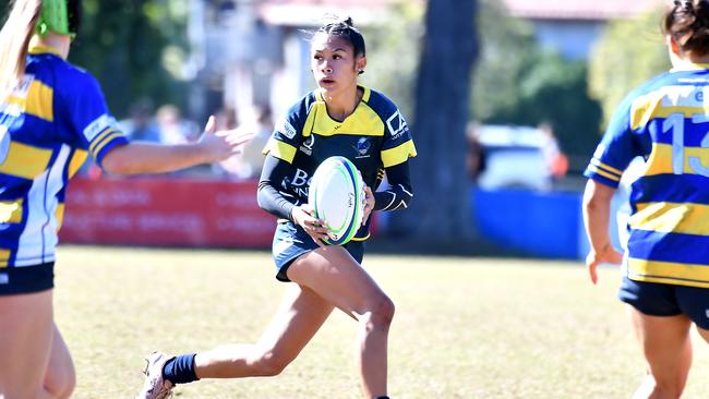 Club rugby union women's game between Easts v Bond Uni. Saturday June 18, 2022. Picture, John Gass