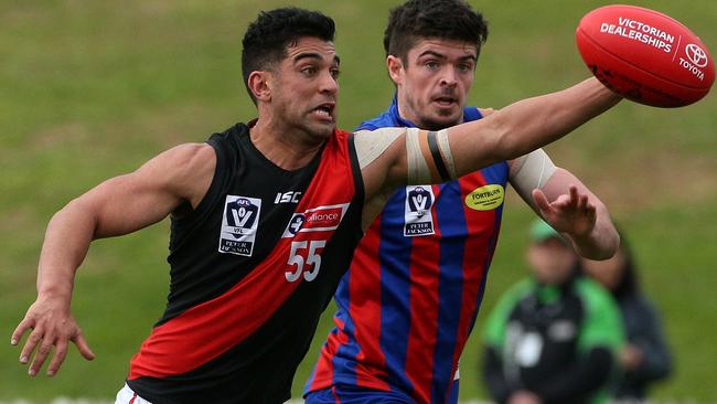 Daniel Younan in action for Essendon. Picture: Hamish Blair