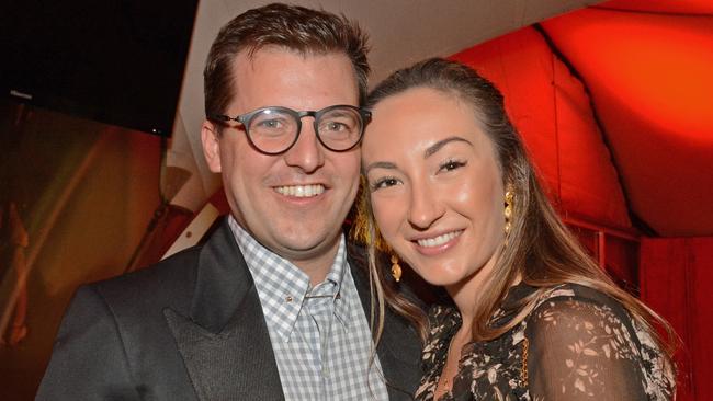 Matt and Chelsea Gates at Ray White Broadbeach Chinese New Year celebrations. Picture: Regina King