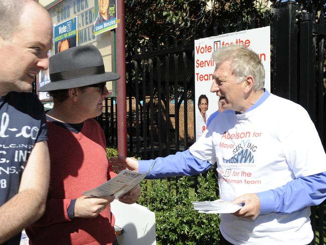 Campaigning during the 2012 council elections.