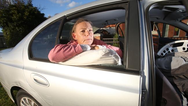 Dani Turner is living in her car after a series of events left her no other choice. Picture: Alan Barber