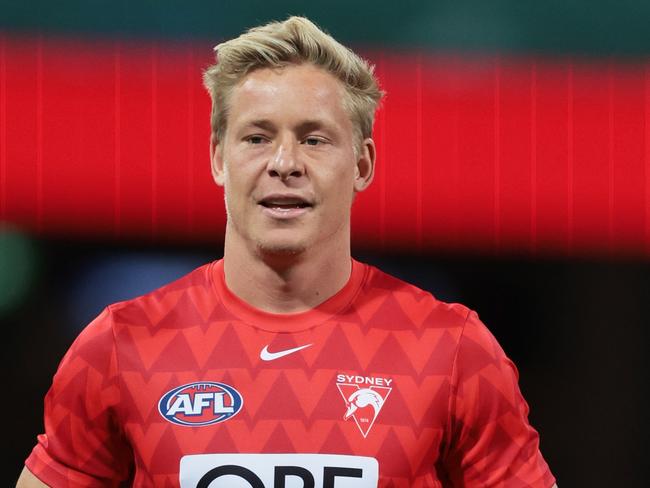 Isaac Heeney might finally be turning into the midfielder SuperCoaches have been hoping for. Picture: Mark Metcalfe/AFL Photos/via Getty Images