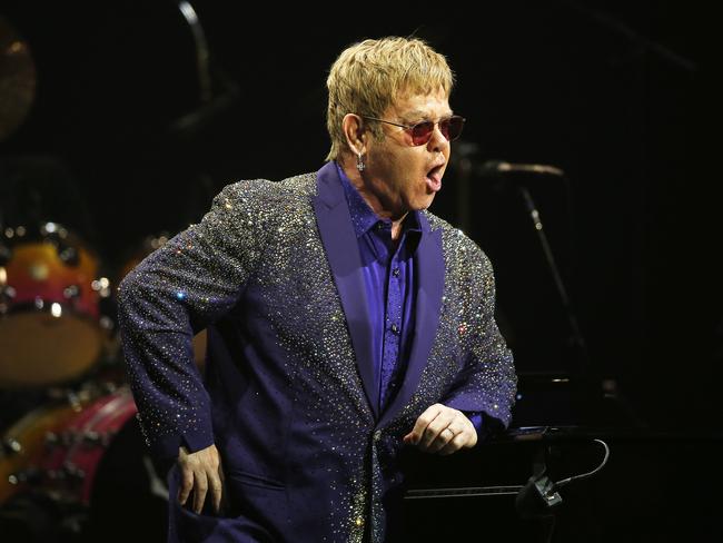 Elton John is going to the Gong for the first time. Picture: Dylan Robinson