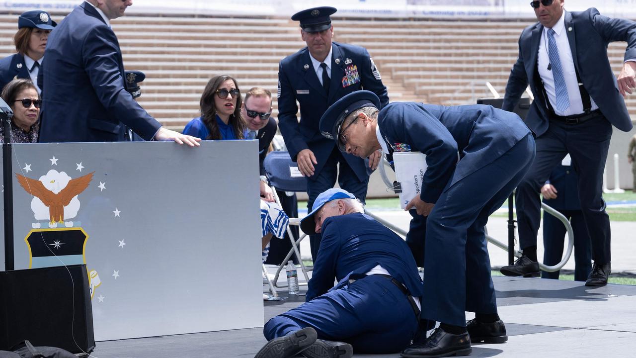 Joe Biden Trips And Falls On Stage At Ceremony At The US Air Force ...