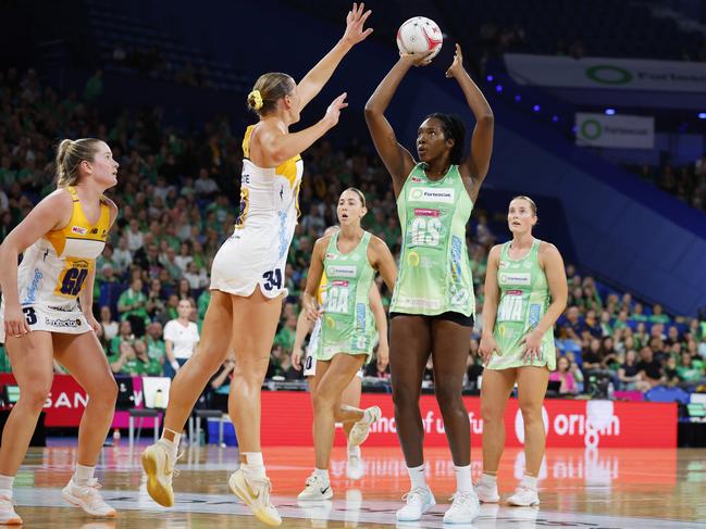 Fowler-Nembhard during her side’s win over the Sunshine Coast Lightning. Picture: James Worsfold/Getty Images