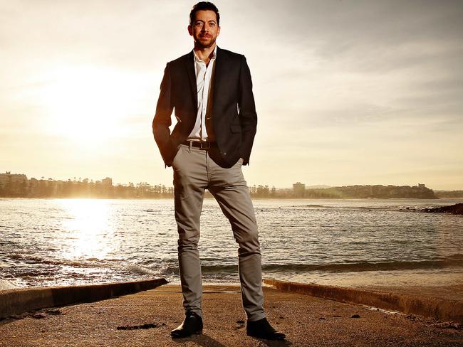 James Mathison at Shelley Beach in Sydney before he runs as an independent in the Federal Election. Picture: Sam Ruttyn