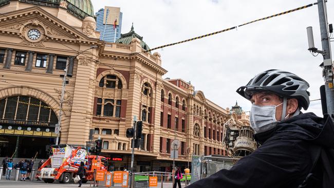 Flinders Street station in the Melbourne CBD. Picture: Getty Images