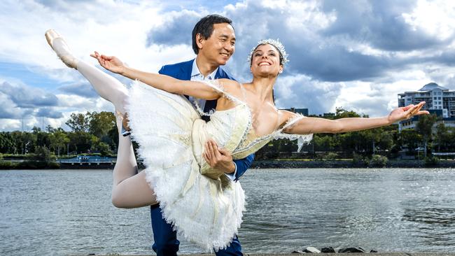 Li Cunxin with Yanela Pinera. Picture: Richard Walker