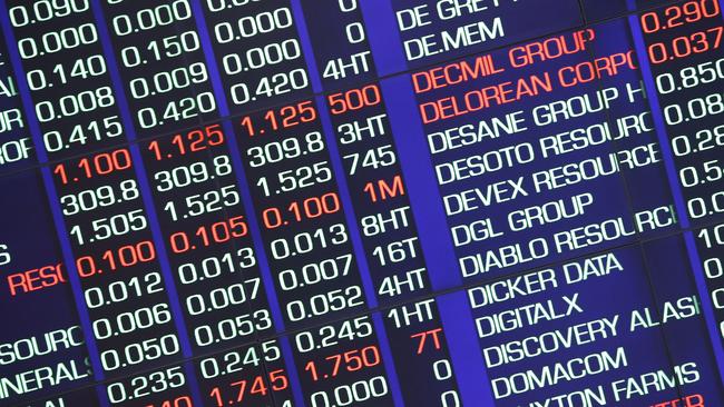 SYDNEY, AUSTRALIA - NewsWire Photos JULY 18, 2024: The Board at the Australian Stock Exchange (ASX) in Sydney.   Picture: NewsWire / John Appleyard