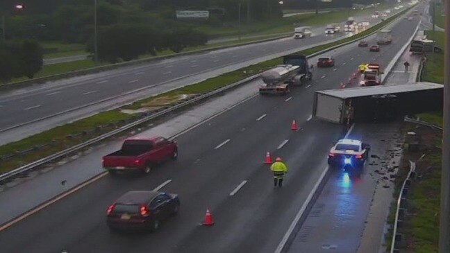 Overturned Tractor Trailer On I 75 In Ocala The Australian 8494