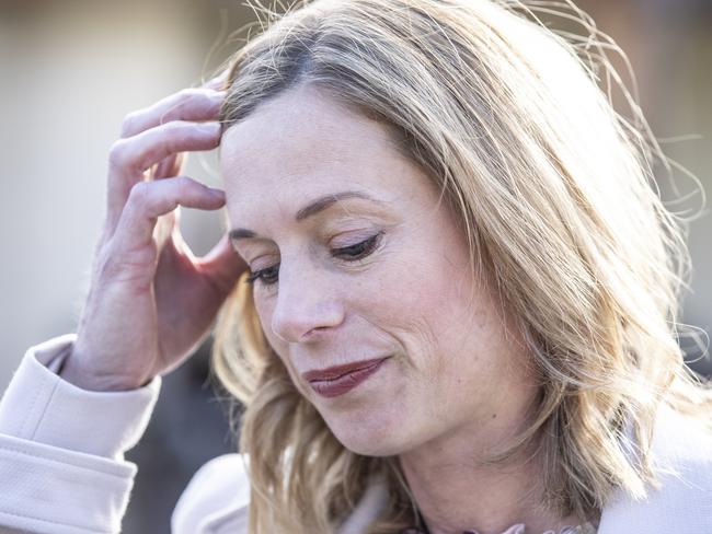 Rebecca White will not recontest for the Labor leadership. Picture: EDDIE SAFARIK