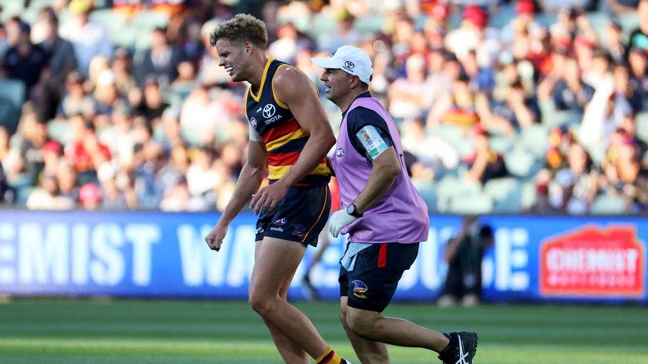 A decision will be made on injured recruit Mitch Hinge. Picture: Getty Images