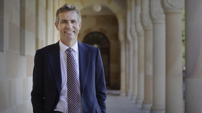 UQ Vice Chancellor Peter Hoj is arguably the most influential academic in Queensland. Picture: AAP/Megan Slade