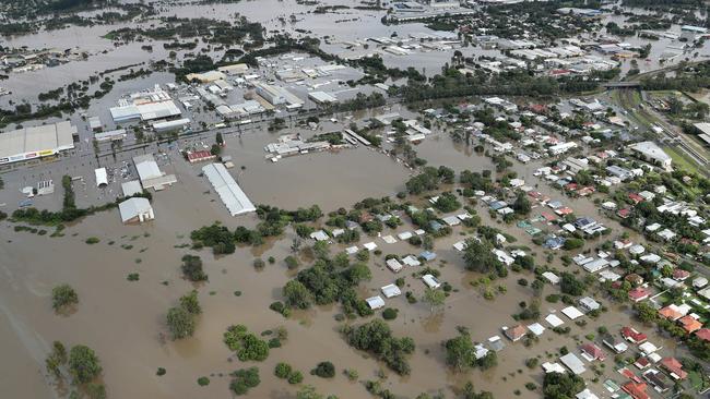 Widespread flooding across Brisbane after three days of torrential rain. Picture: Liam Kidston