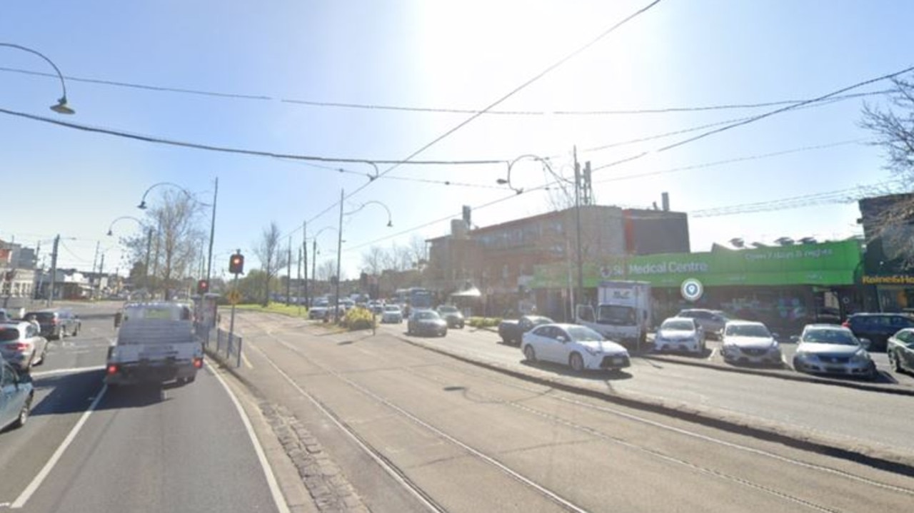 A 99-year-old woman died after she was allegedly struck by a tram. Picture: Google Maps