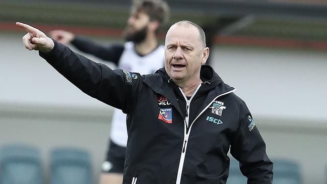 Port coach Ken Hinkley at training this year. Picture SARAH REED