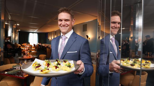 Chef Luke Stone at the Gwen marquee. Picture: David Caird