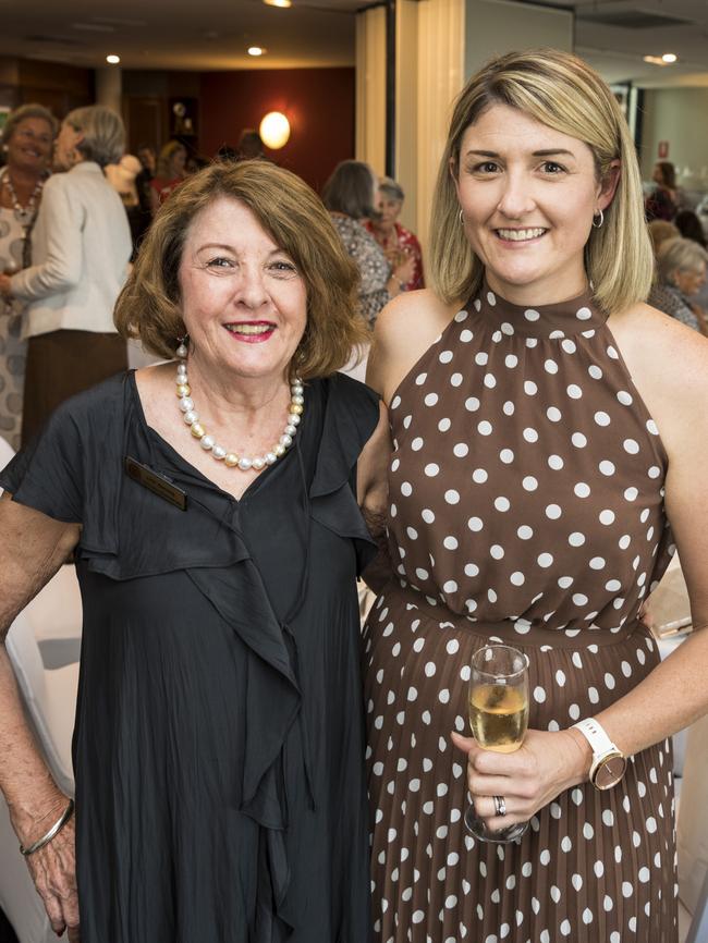 Lyn Dayas with her daughter Lauren Phillips at an International Women's Day lunch hosted by Zonta Club of Toowoomba at Picnic Point, Friday, March 5, 2021. Picture: Kevin Farmer