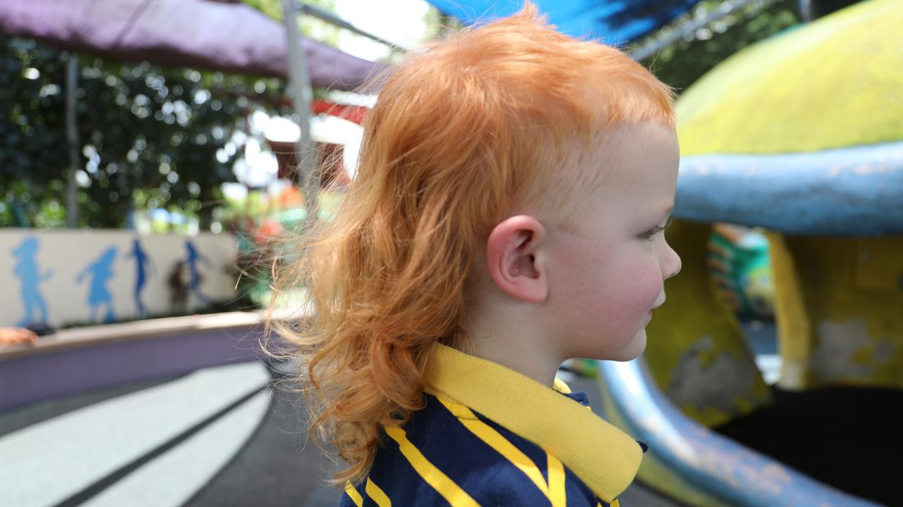 Three year old Otto Johnstone has been voted to have FNQ's best mullet by Cairns Post readers. Photo: Catherine Duffy.