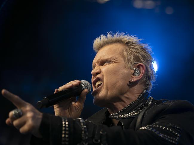 Billy Idol performs on the AO Live Stage. Picture: Fiona Hamilton