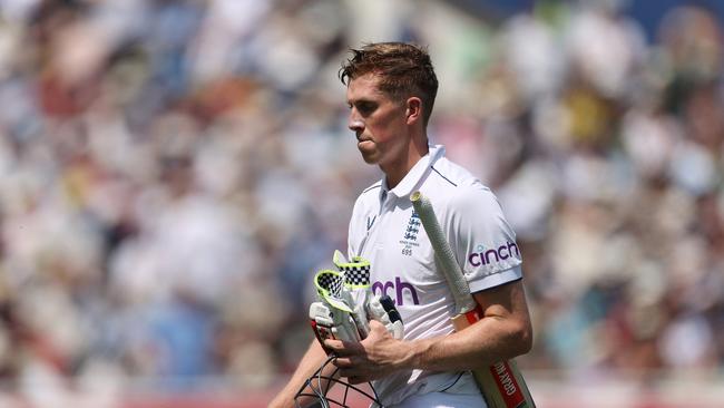 Zak Crawley was dismissed on the stroke of lunch - in a huge blow to the hosts. Picture: Getty