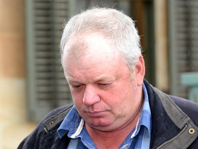 Courts. Philip John Rollond facing charges over the theft $1.5 million worth of farm machinery leaves the Adelaide Magistrates Court.       Picture Greg Higgs       18/10/2016