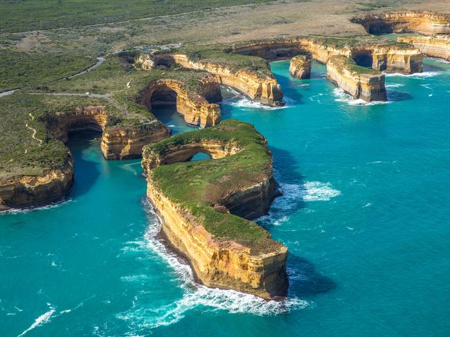 The Great Ocean Road drive in Victoria is an amazing drive for Aussie road trippers. Picture: Tourism Australia