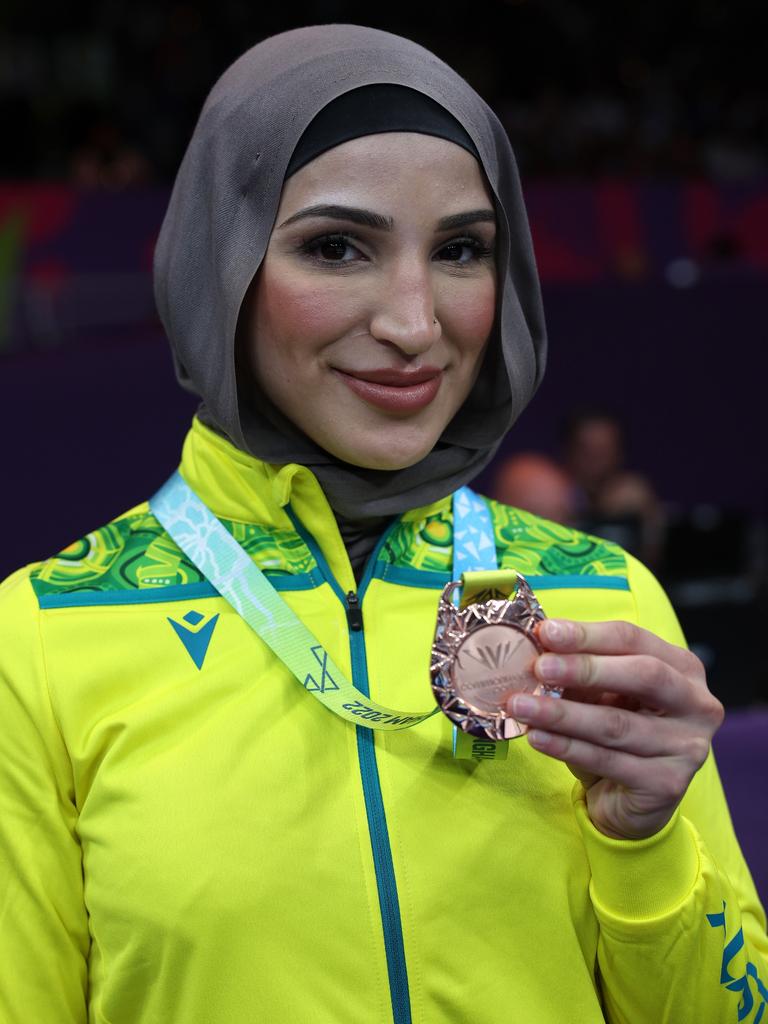 Tina Rahimi at the Commonwealth Games.