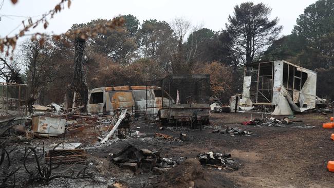 Bushfires destroyed this Wingello property. Picture: Tim Hunter