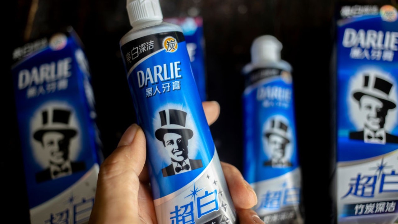 The Chinese name still means ‘black person toothpaste’. Picture: Zhang Peng/LightRocket via Getty Images