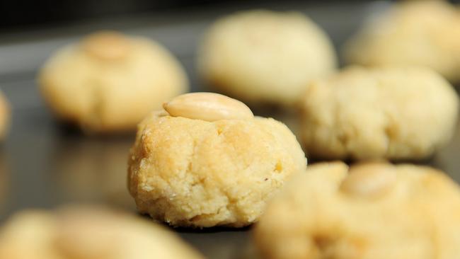 Bake the amaretti for 12 minutes or until slightly golden in colour.