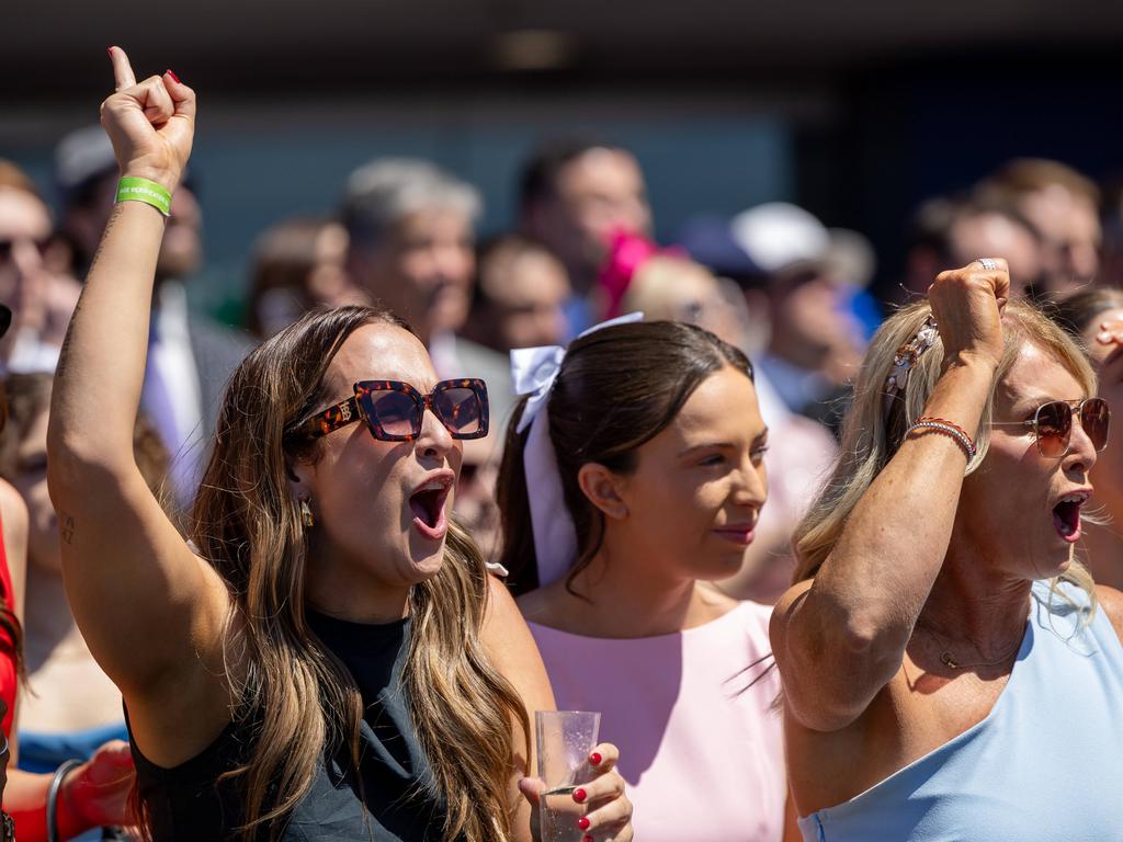 The crowds go wild. Picture: Jason Edwards