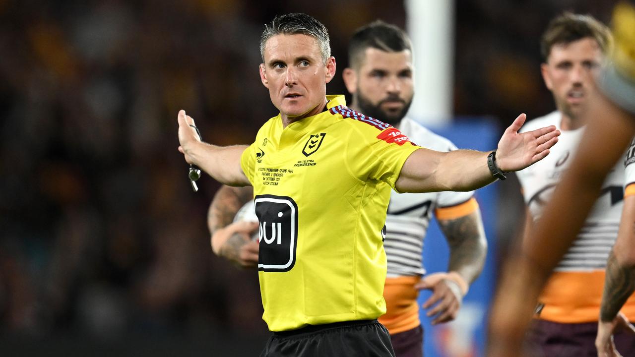 Grand final referee Adam Gee. NRL Pics