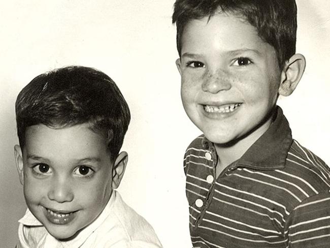 Harvey Weinstein (right) and younger brother Bob Weinstein as kids. Picture: Supplied