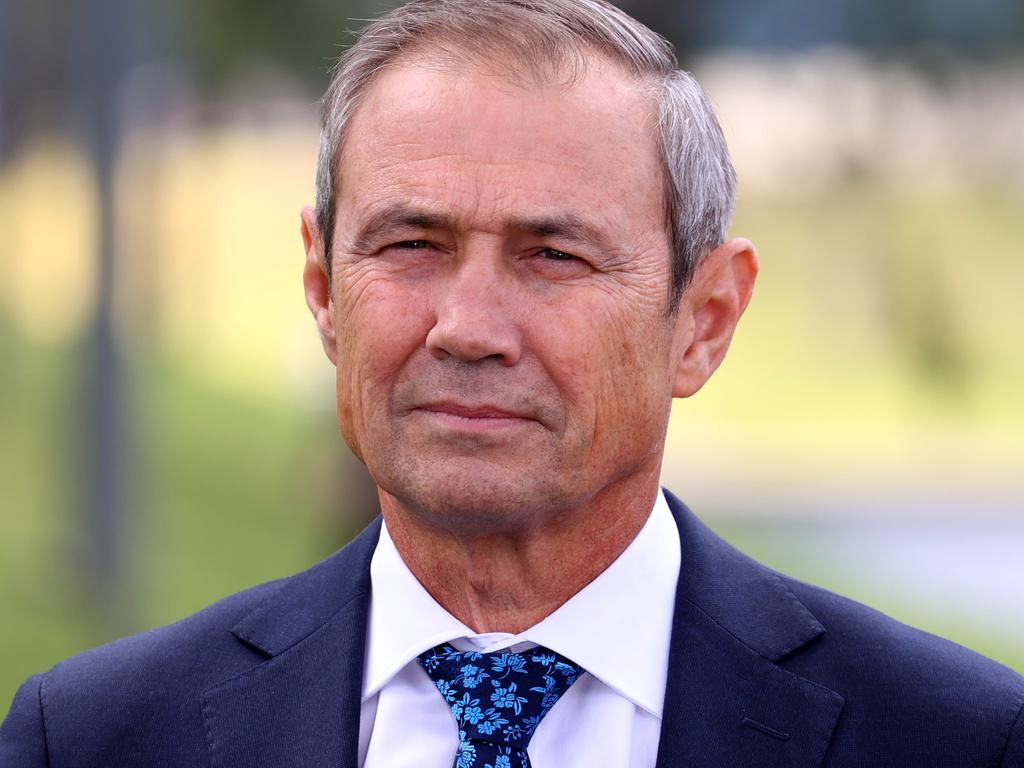 WA Premier Roger Cook insisted the state is a ‘terrific place to get your education’. Picture: NCA NewsWire/Kelly Barnes