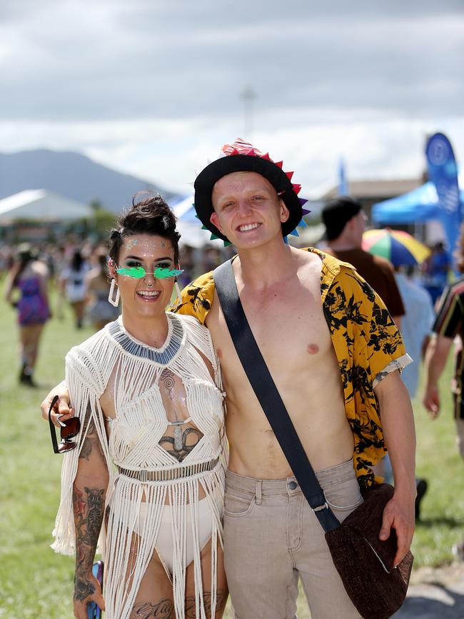 The Grass Is Greener music festival at the Cairns Showgrounds. Andee Oliveri and Mark McCaffrey. PICTURE: STEWART MCLEAN