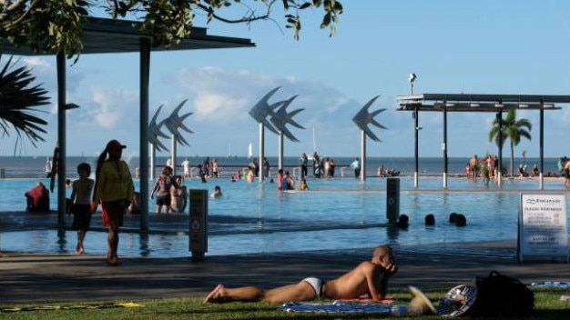 Scenes from the existing Cairns Esplanade (above two photos) and the Darwin Esplanade (below two photos). The similarities are obvious, but the differences are also striking. Cairns is currently ploughing another $28 million into a fine dining precinct along its Esplanade