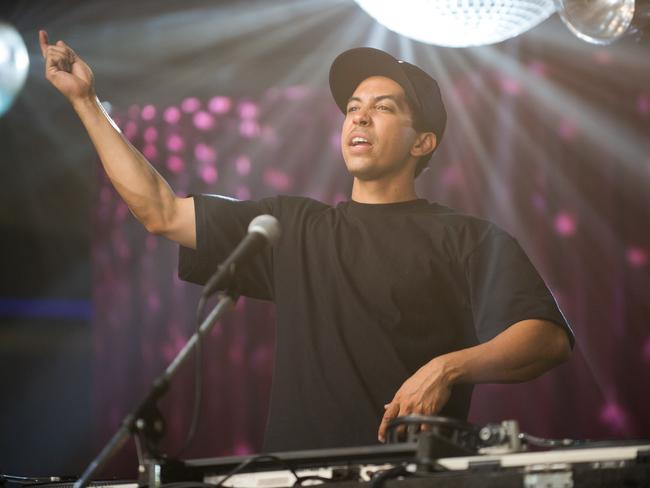 Neil Brown, Jr., as DJ Yella, in a scene from the biopic about NWA, Straight Outta Compton. Picture: Jaimie Trueblood/Universal Pictures via AP